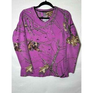 Purple Camouflage Long Sleeve Tee